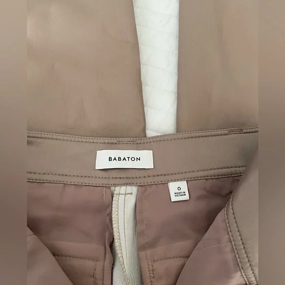 Babaton leather trousers - Picture 3 of 3